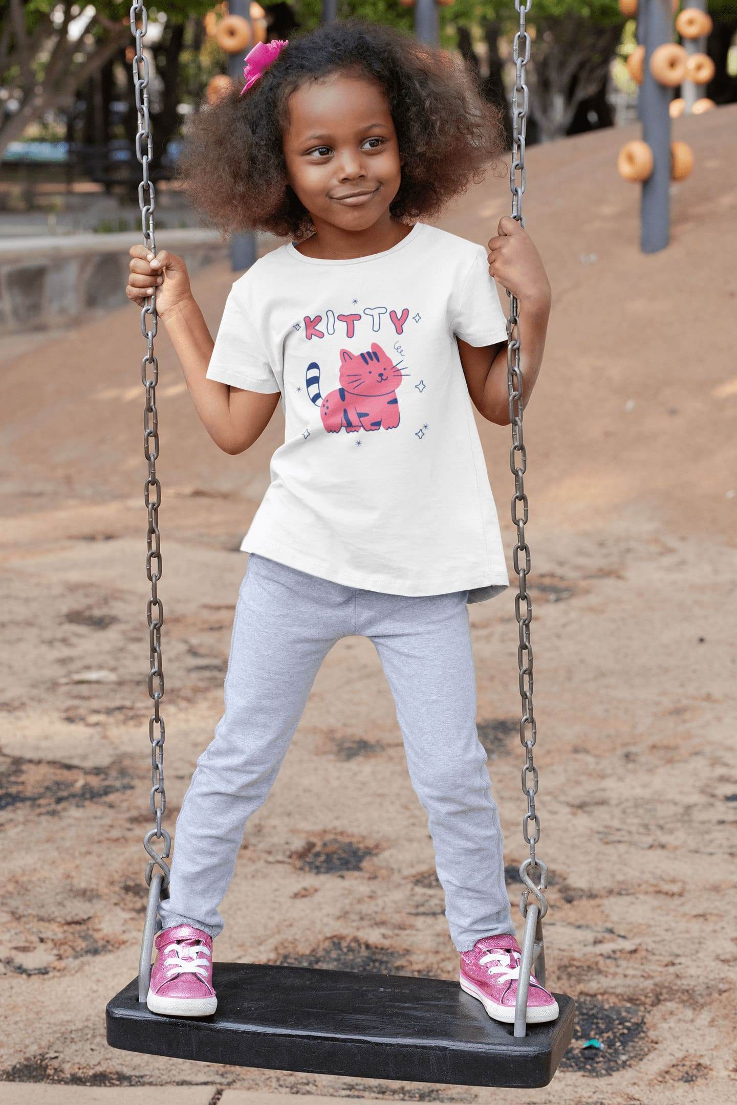 Kitty Kids T-Shirt – Cute Cartoon Cat #k18 - Psyque