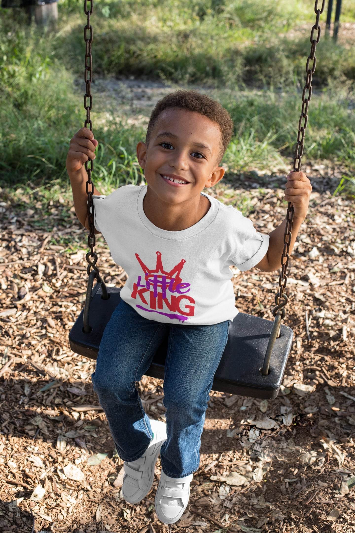 Little King Kids T-Shirt – Urban Crown Graffiti Style #k14 - Psyque
