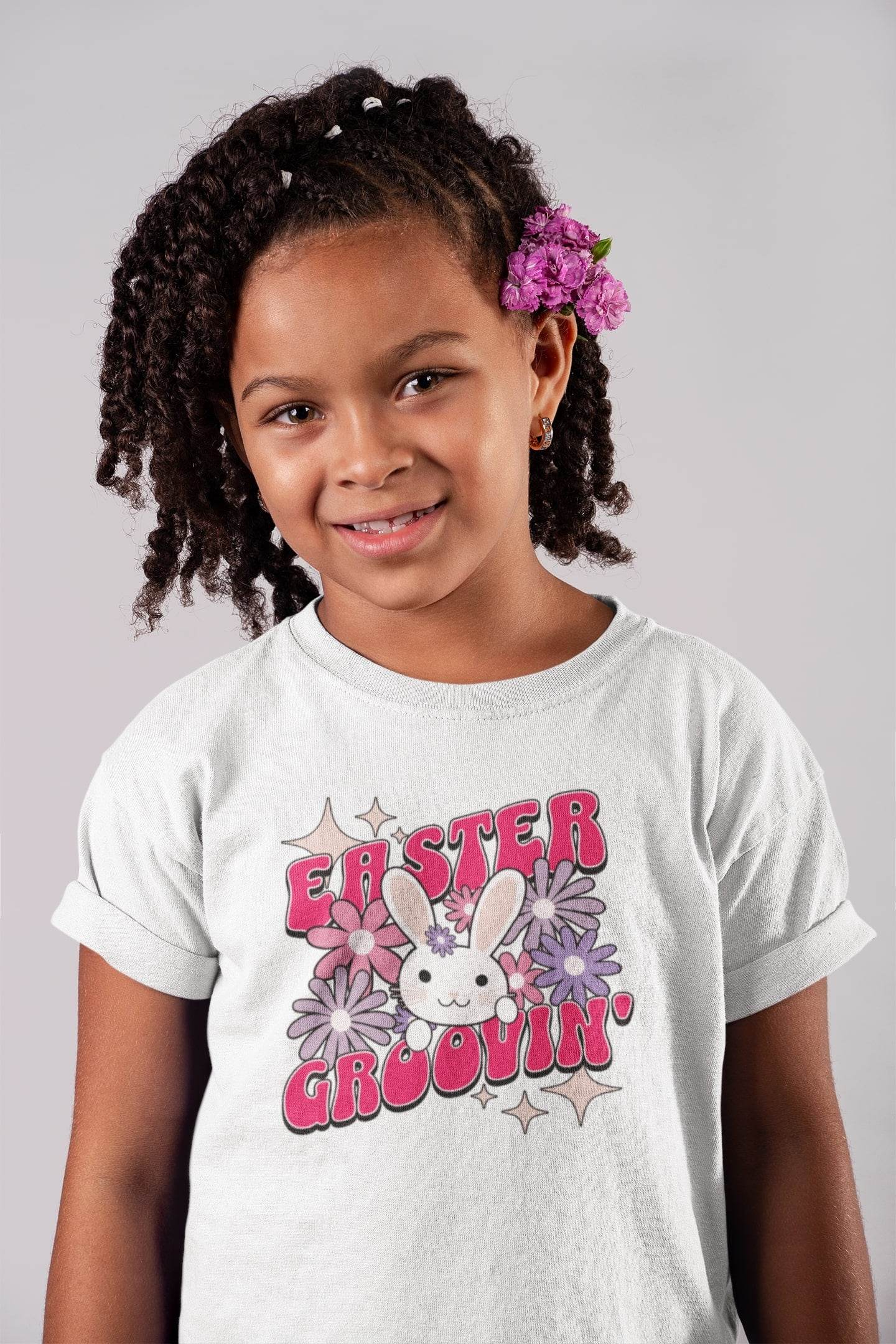 Easter Groovin’ – Bunny Boogie, Kids T-shirt #ke6 - Psyque