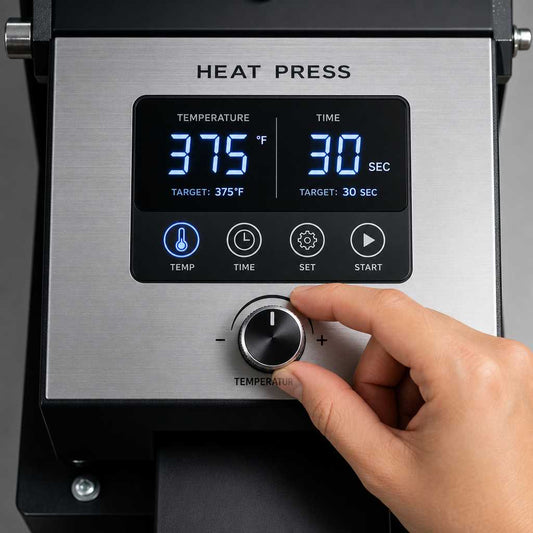 DTF Heat Press Settings: Temperature & Time Guide
