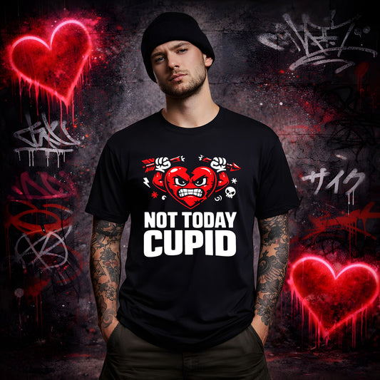 Not Today Cupid T-Shirt – Anti-Valentine Funny Tee #vd7