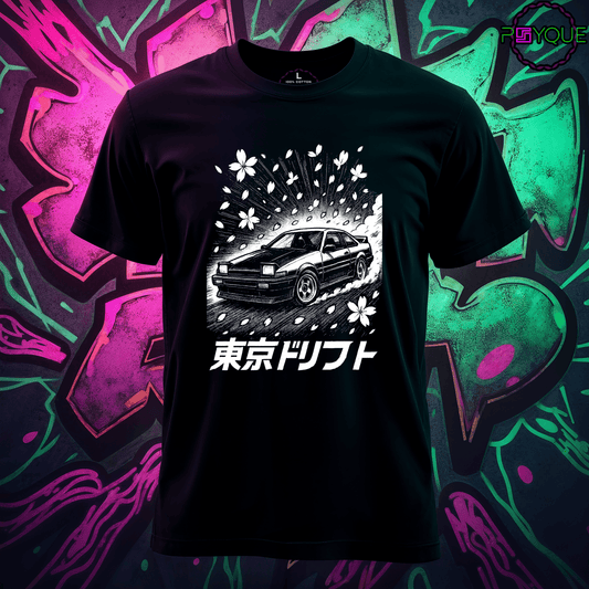 Tokyo Drifted – Sakura Speedcore T-Shirt #jp9 - Psyque