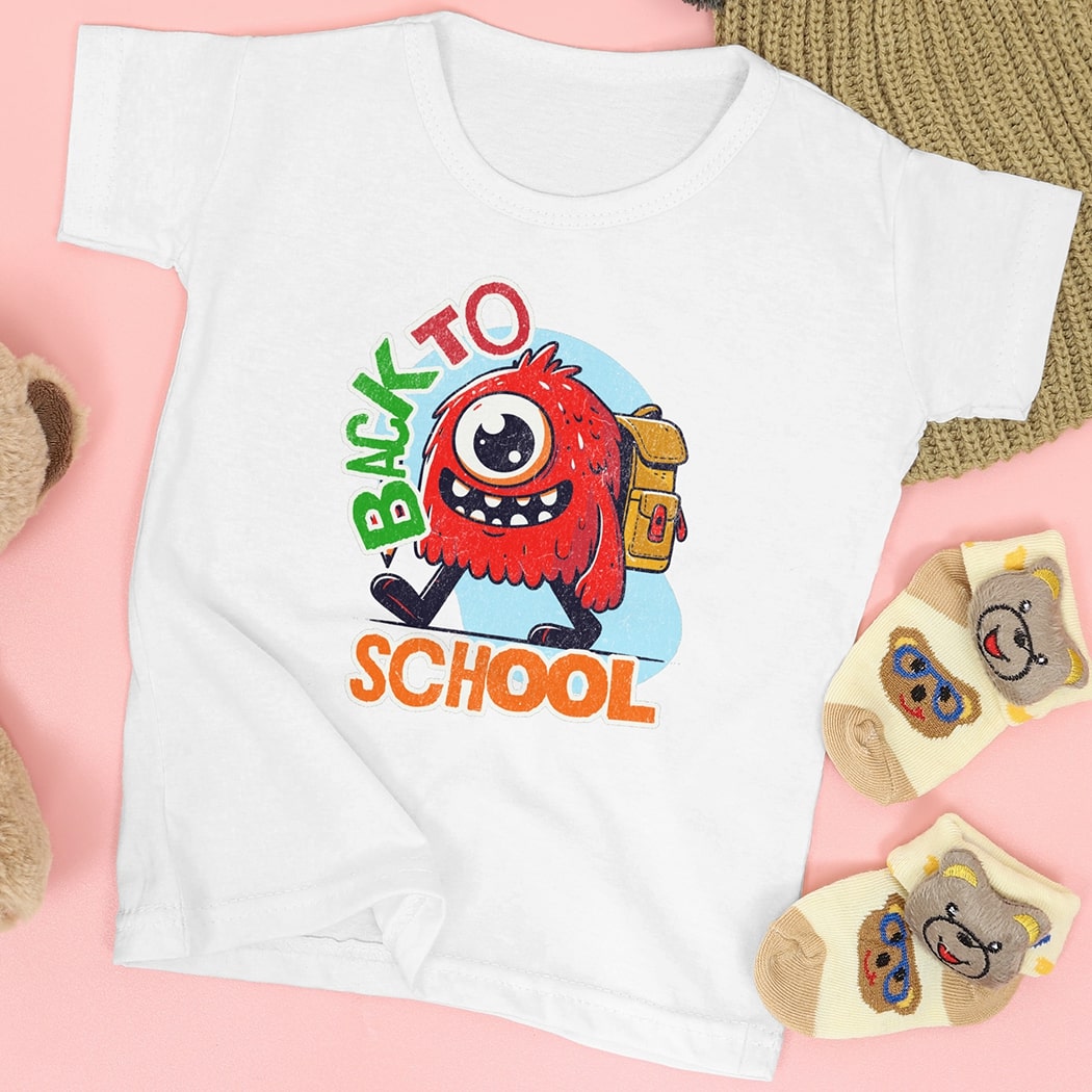 Back to School Monster Kids T-Shirt #k1 - Psyque