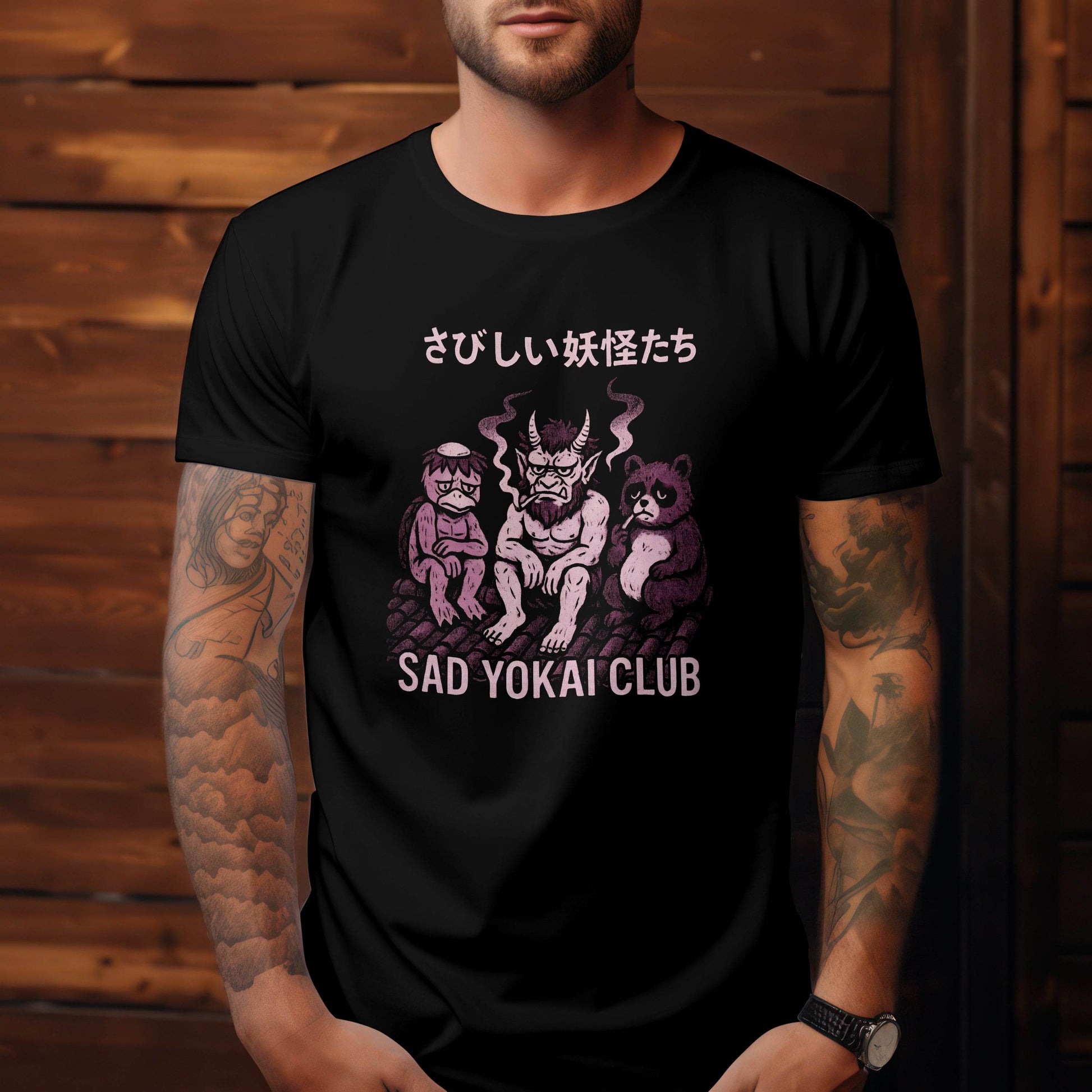 Sad Yokai Club – Lonely Legends T-Shirt #jp6 - Psyque
