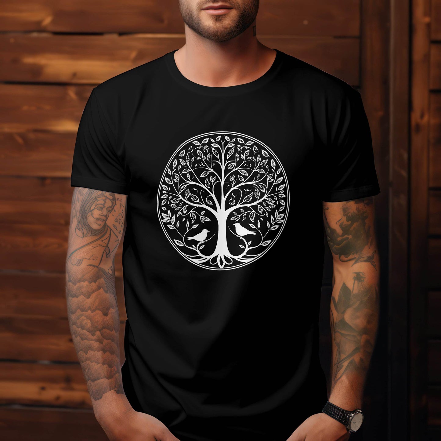 Yggdrasil – Tree of Life Symbol T-shirt #sm1 - Psyque