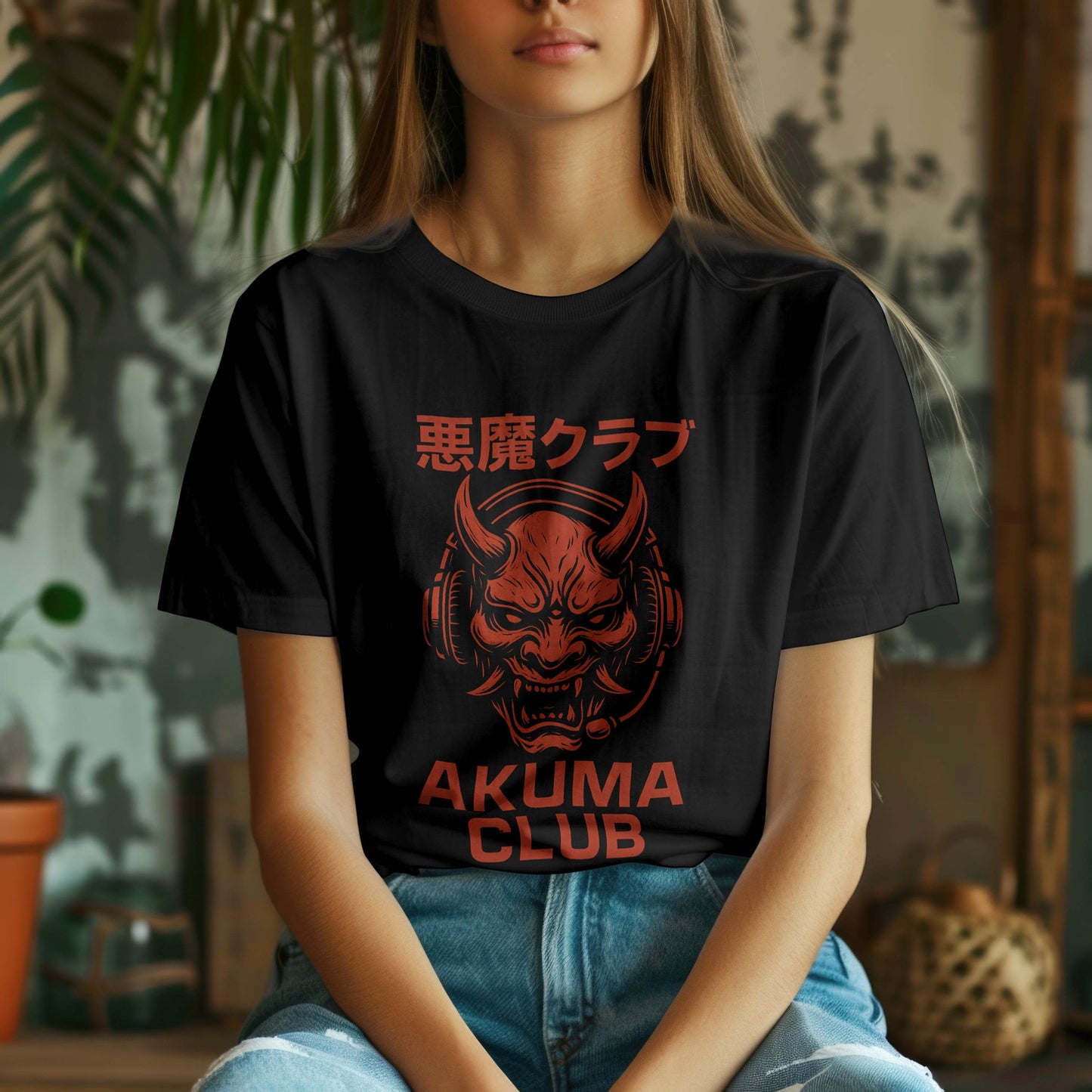 Akuma Club – Chaos Beats & Demonic Frequencies T-Shirt #jp5 - Psyque