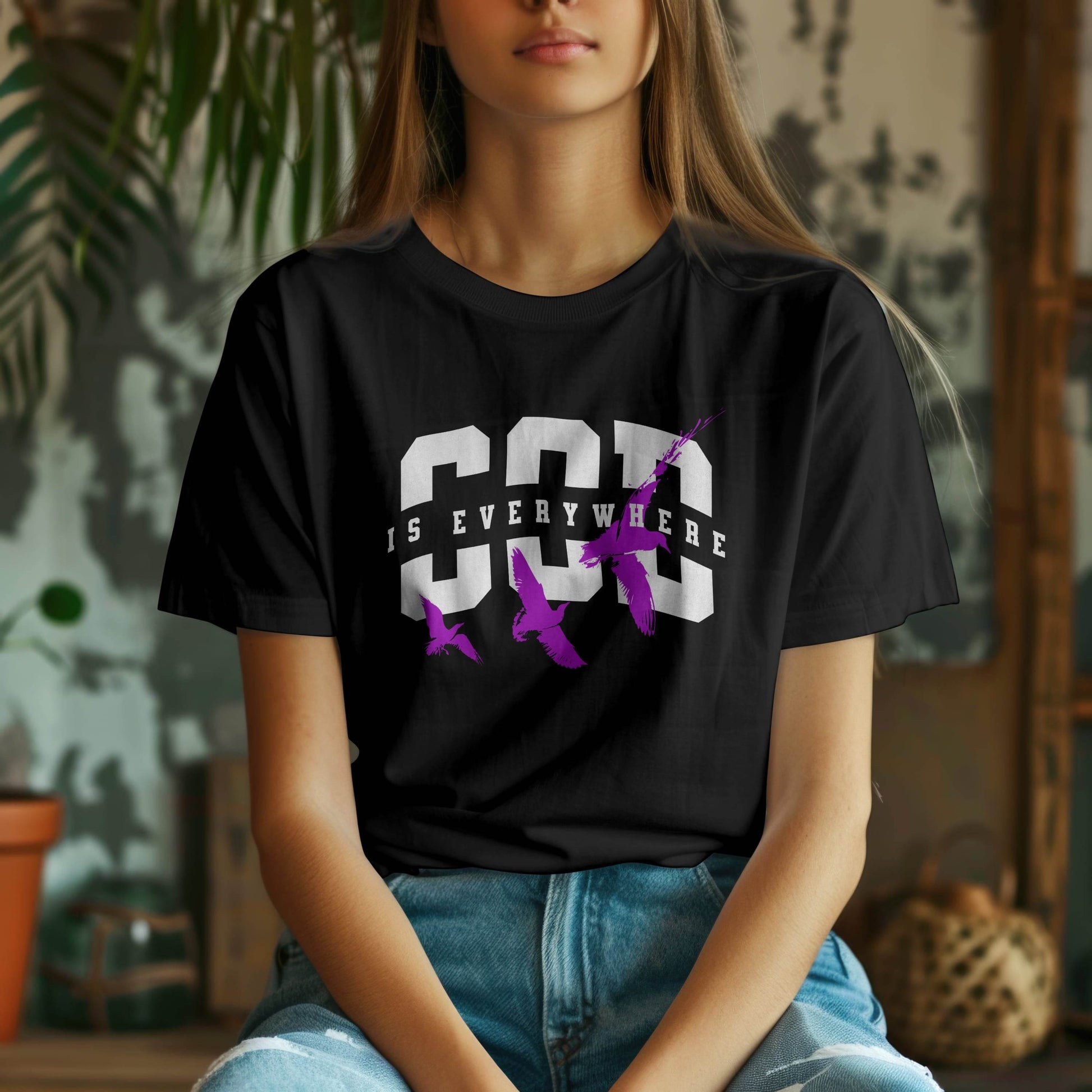 God Is Everywhere T-Shirt #re5 - Psyque