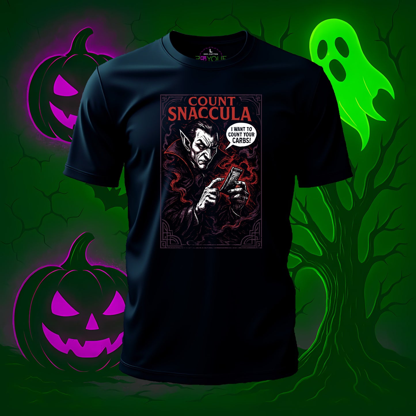 Count Snaccula Halloween T-Shirt #hl18