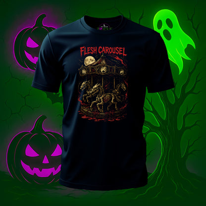 Flesh Carousel Halloween T-Shirt #hl13