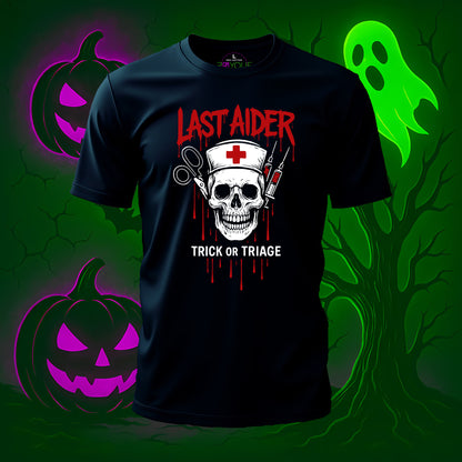 Last Aider – Trick or Triage Halloween T-Shirt #hl2