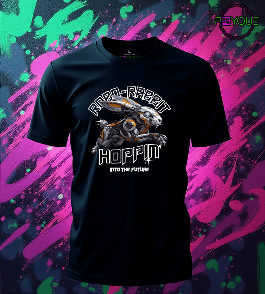 Robo-Rabbit – Hoppin’ Into the Future T-shirt #ea5 - Psyque
