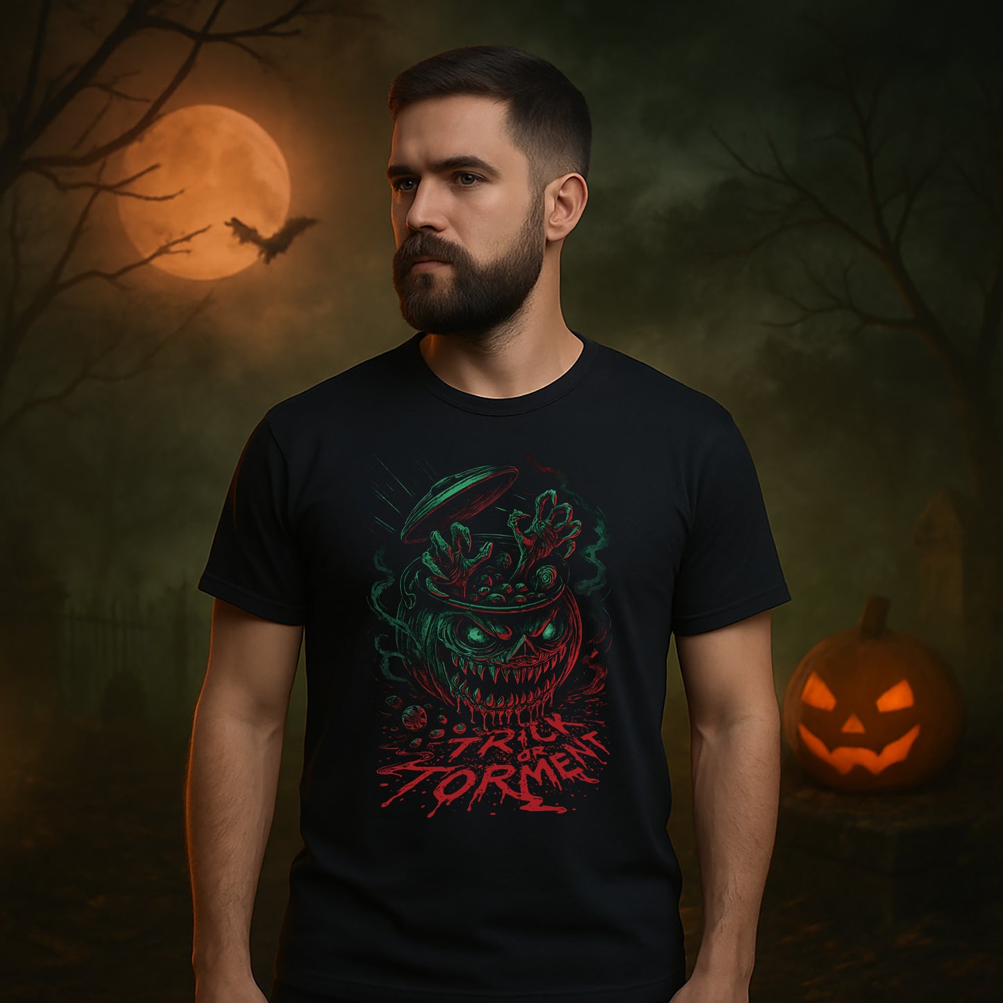 Trick or Torment Halloween T-Shirt #hl11