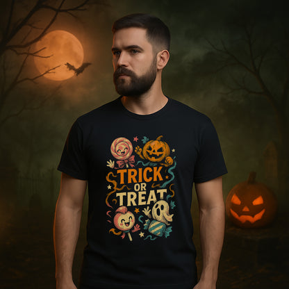 Trick or Treat Glow Halloween T-Shirt #hl4