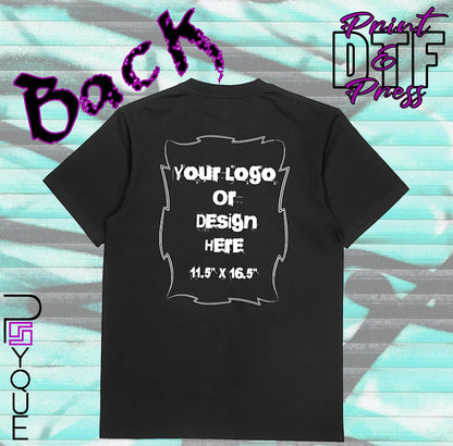 Custom T-Shirt with Any Logo, Text or Image – DTF Print on Cotton