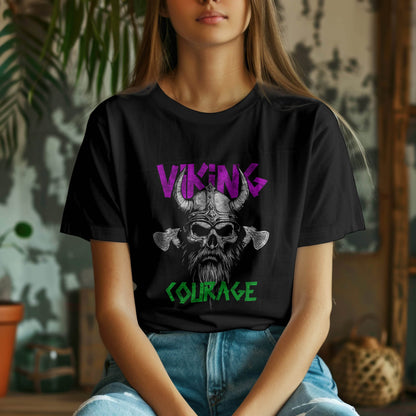Viking Courage – Axes & Honor T-Shirt #wv5 - Psyque