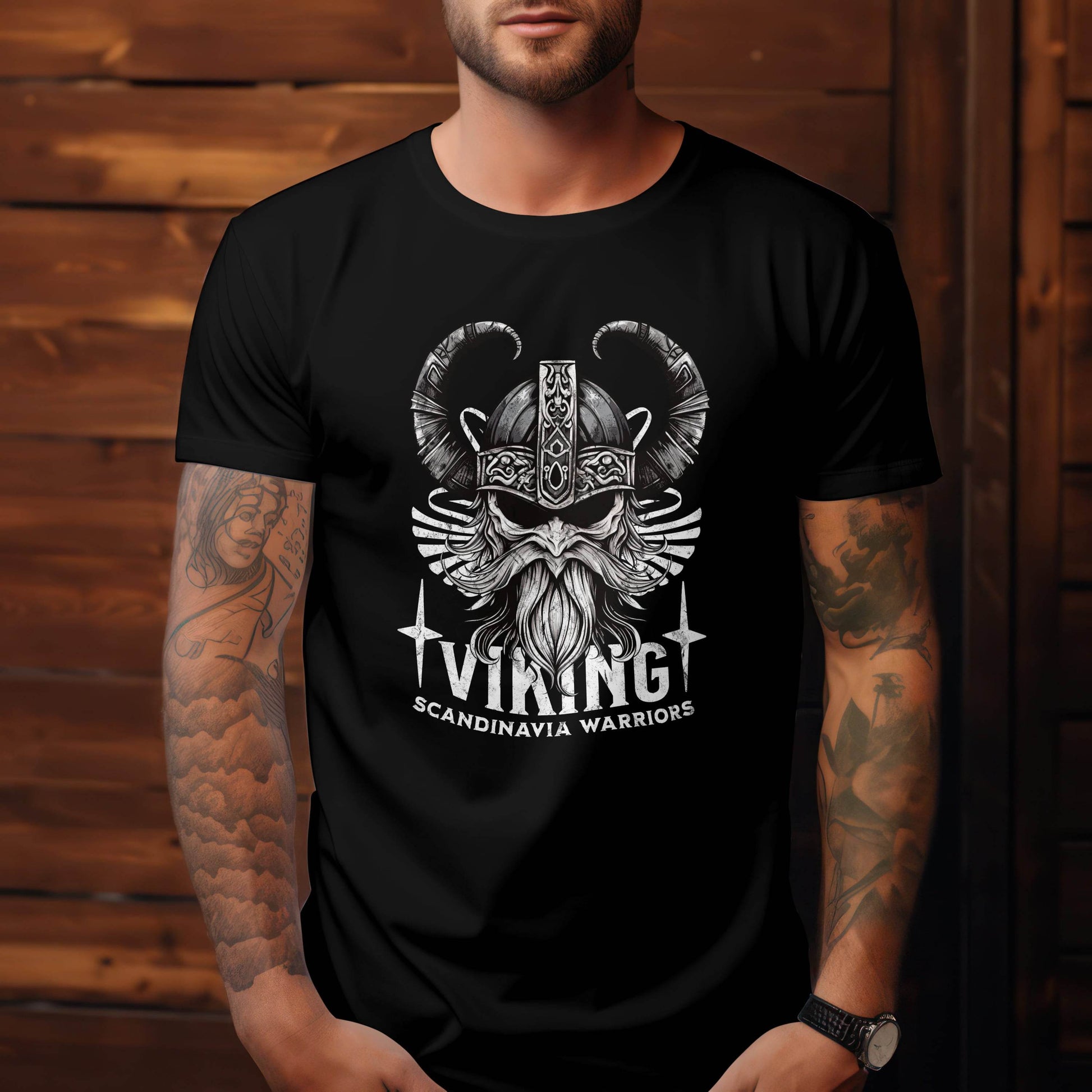 Viking – Scandinavia Warriors T-Shirt #wv6 - Psyque