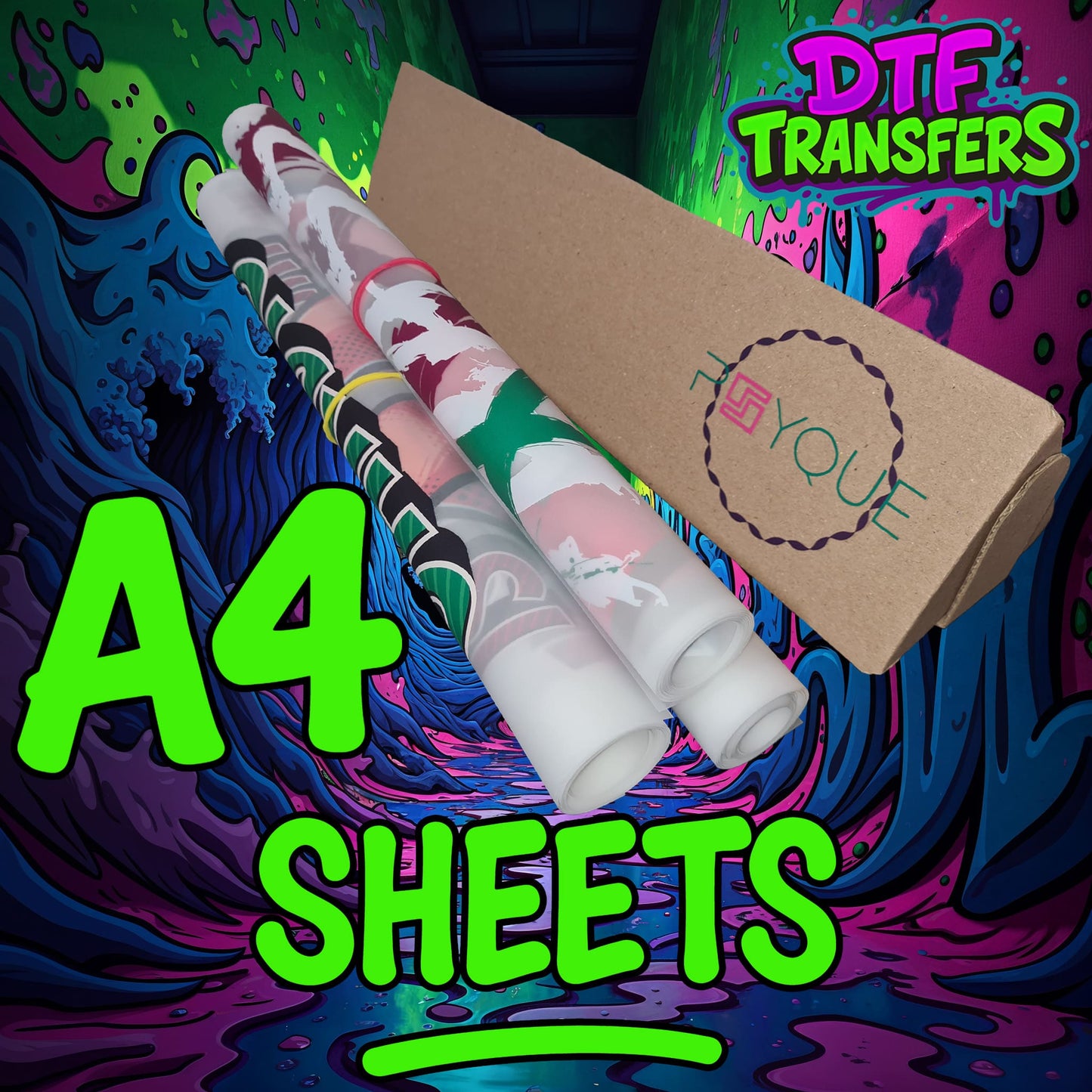 A4 Dtf Transfer Sheet - Instant Peel Direct to Film Prints