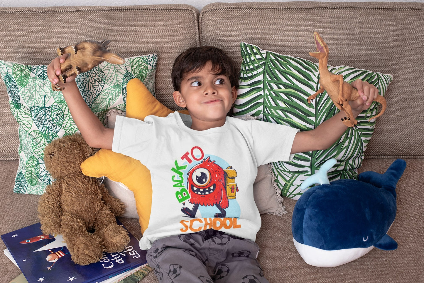 Back to School Monster Kids T-Shirt #k1 - Psyque