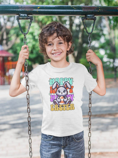 Egg Patrol – Bunny on Duty, Kids T-shirt #ke2 - Psyque